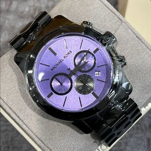 NIB Purple & Gunmetal Michael Kors Watch
